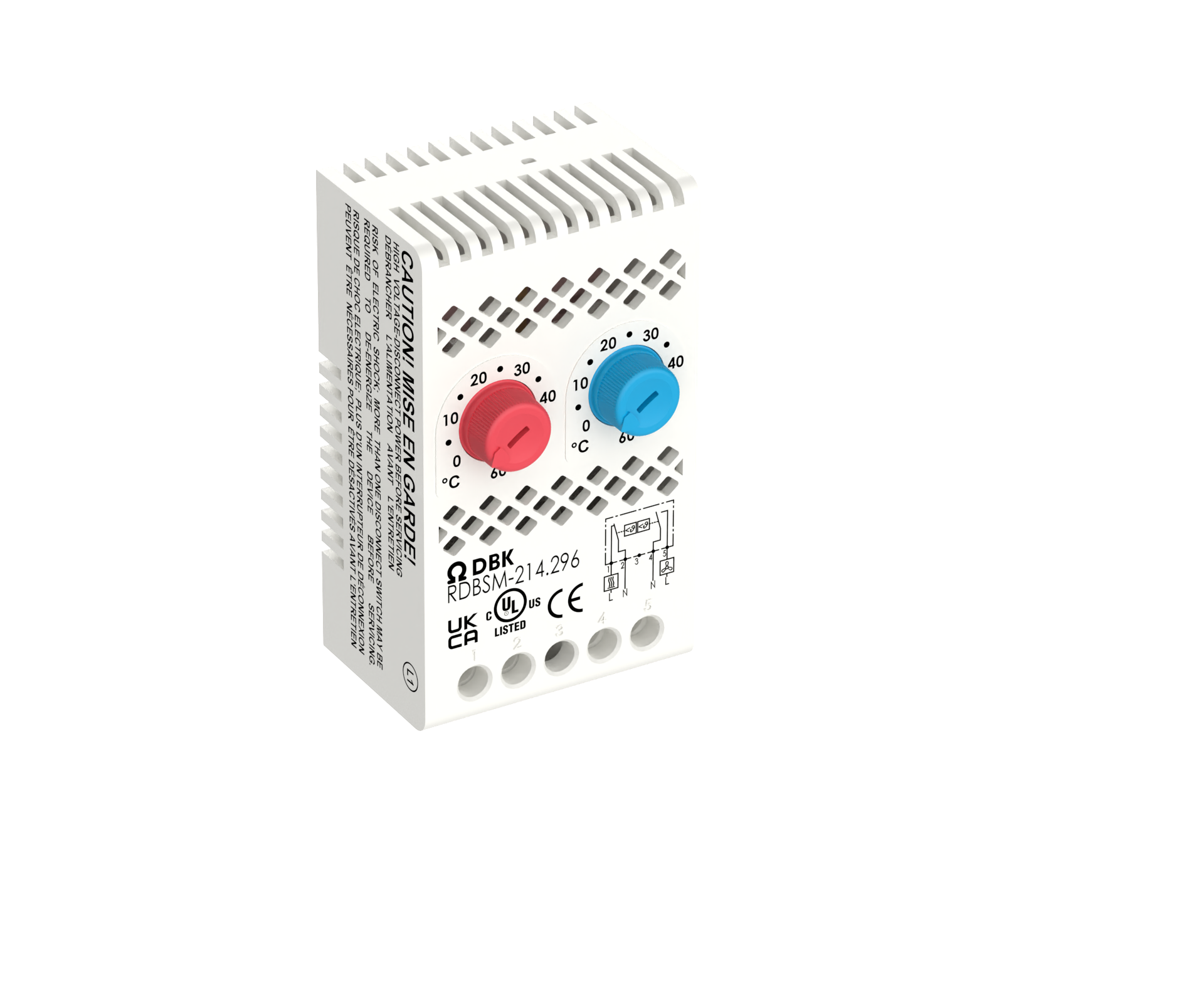RDBSM Dual Bimetal Thermostat | RDBSM双金属双路温控器 | 迪比卡科技有限公司 DBK Technology